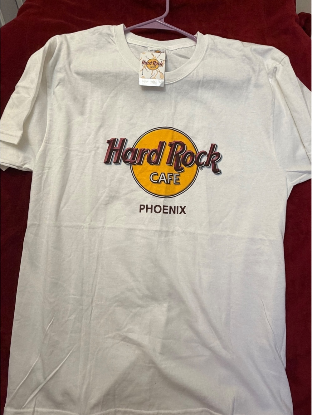 Hard Rock Cafe Phoenix White Graphic T-Shirt Size Large